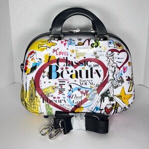 NEW BRIGHTON headlines cosmetic case in multi with carry strap. New without tags